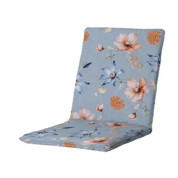 Stuhlauflage Stapelstuhl Florina blau - ca. 97x49 cm - 4er-Set