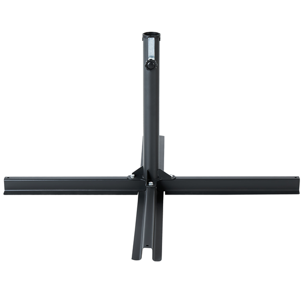 Schirmständer aus Stahl mit Kreuzfuß