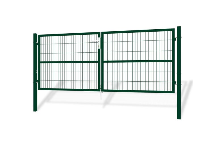 RAZO Gartentür  3m Breite 306  x Höhe 126 cm + 1m Tor H.120 cm Grün