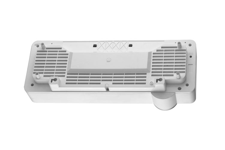 Keramische Wandheizung Quality Heating AmberHeat 54x18,7 cm 2000 W Keramik/Glas Weiß inkl. LED-Display, Fernbedienung, Wochenprogramm, WIFI, Wandhalterung