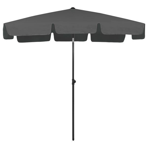 Strandschirm Anthrazit 200x125 cm
