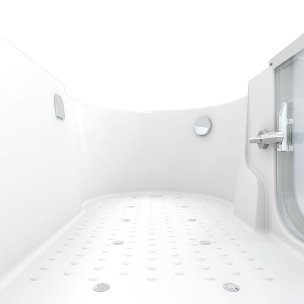 Begehbare Badewanne mit Tür und Massagedüsen