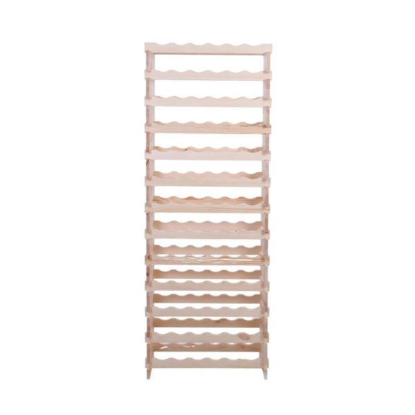 Weinregal VINOTECA FLEX PRO HxBxT 177x65x28cm 78 Flaschen auf 13 Ebenen Massives Kiefernholz Natur unbehandelt