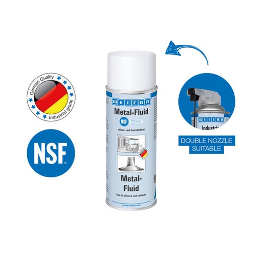 WEICON Metal-Fluid|lösemittelfreie Pflege- und Schutzemulsion für Metalle|400 ml|weiß, milchig