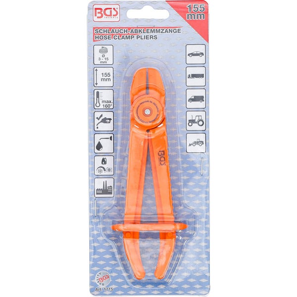 BGS Schlauch-Abklemmzange 155 mm - 1715