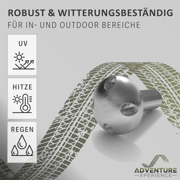 Anti-Diebstahl Schrauben 4-Loch, Manipulationshemmedne Sicherheitsschrauben -  M6 - 20mm, 4 Schrauben, 1 Spezialnuss