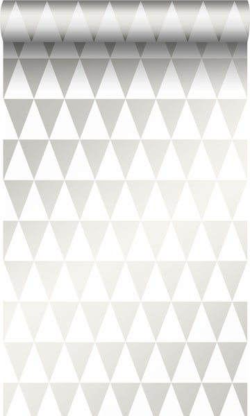 Origin Wallcoverings Tapete grafische Dreiecke Weiß - 0,53 x 10,05 m - 347695