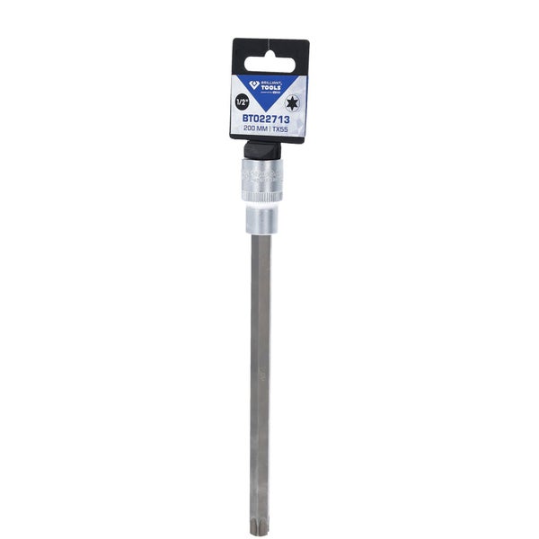 BRILLIANT TOOLS 1/2 Torx-Bit-Stecknuss 200 mm lang T55 - BT022713