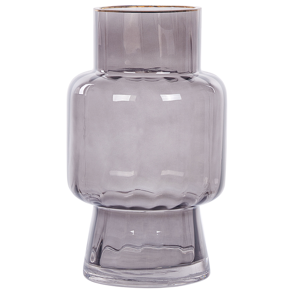 Blumenvase MEGALO Glas 26 cm Grau