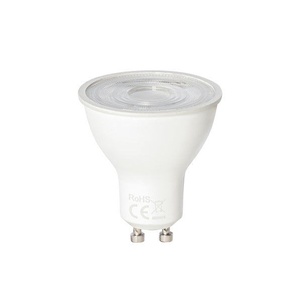 LED-Reflektorlampe mit GU10 Sockel und strukturierter Linse.
