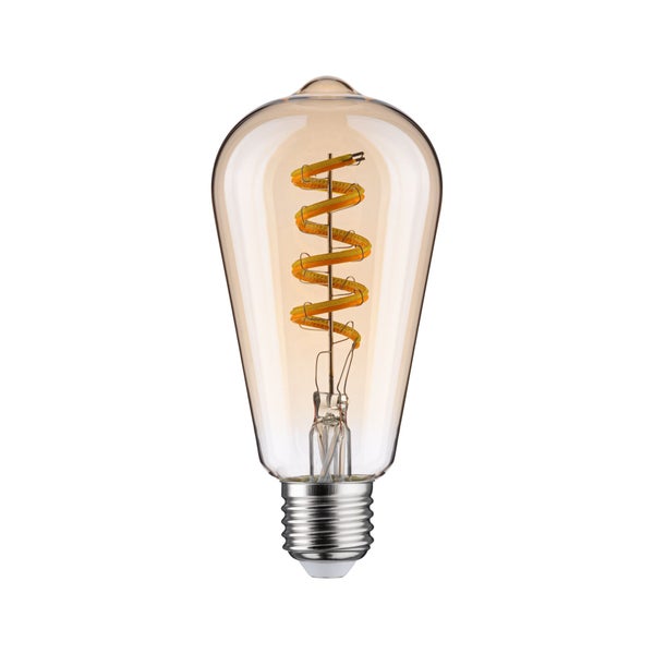LED Filament Leuchtmittel in Tropfenform mit E27 Sockel und dekorativem Spiralfaden