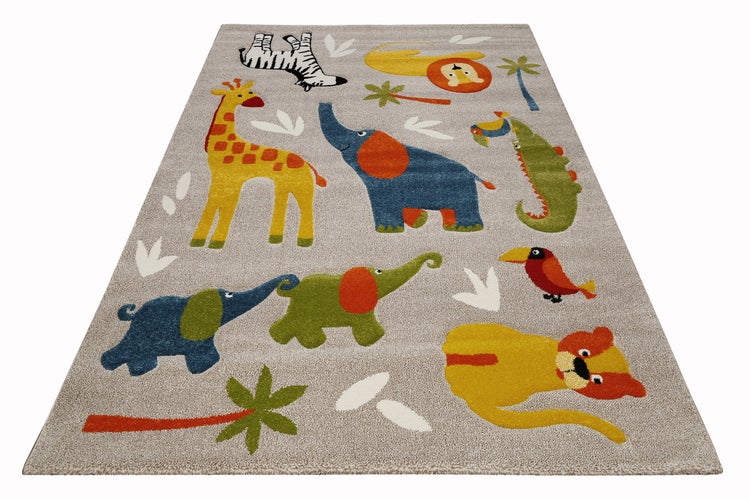 Kinderteppich Sand Beige meliert Benny & Friends Smart Kids 140x200 cm