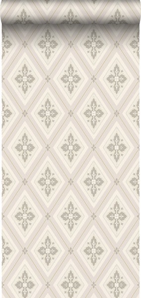 Duro Tapete Fliesenmuster Beige - 53 cm x 10.05 m - 661183