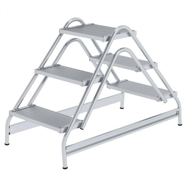 Aluminium-Arbeitstreppe mit drei Stufen