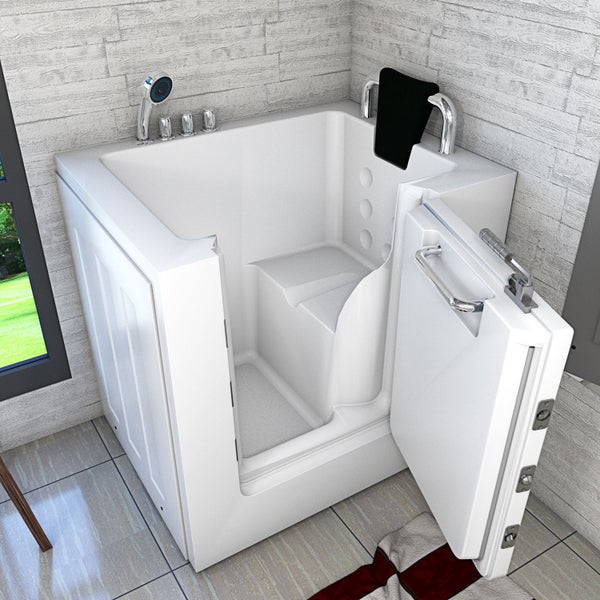 Senioren Sitzbadewanne Wanne mit Tür S02-TH-C-R 100x78 cm