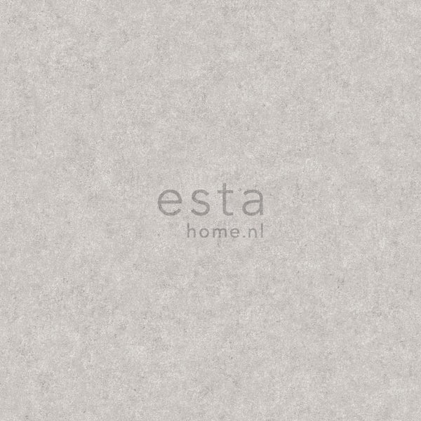 ESTAhome Logo vor einer grauen Tapete mit Betonstruktur