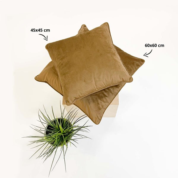 Finn Dekokissen - Unifarben 60x60 cm, Braun