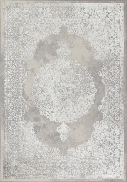 Vintage Orientalischer Teppich - Weiß/Grau - 160x213cm - DEFNE