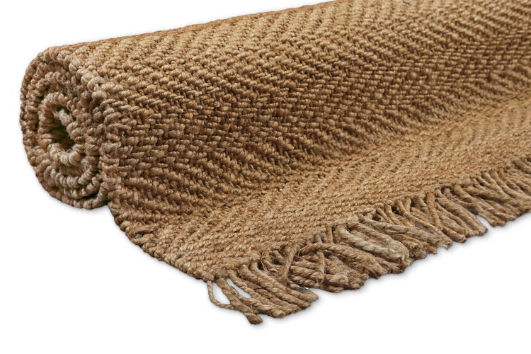 Dhurry Jute-Teppich – handgewebt, schwer, strukturiert 80x150 cm