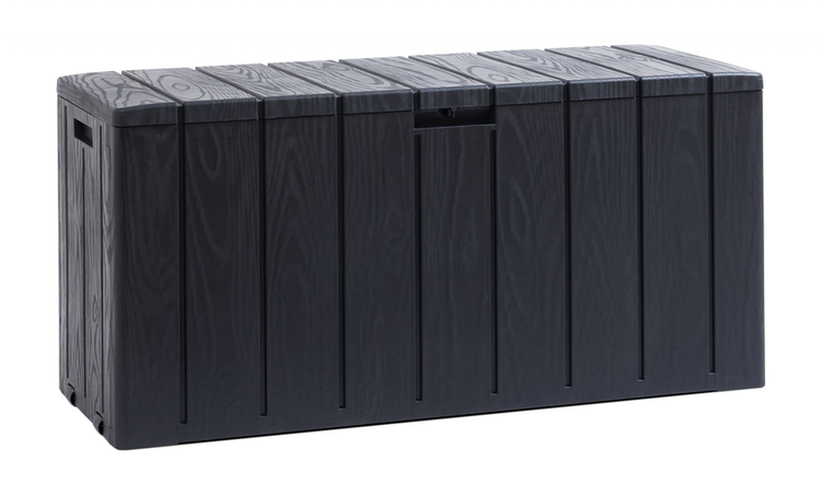 Toomax Bravo Aufbewahrungsbox 270L Anthrazit Wetterfest für Garten und Terrasse