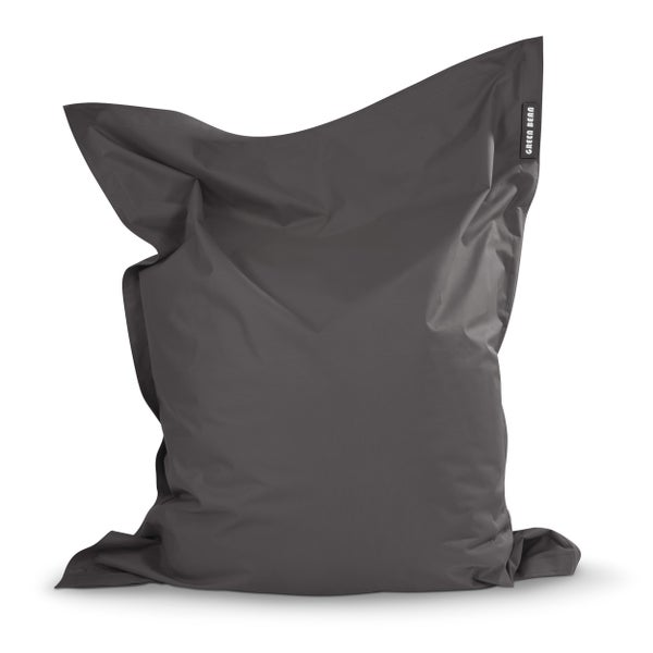 Green Bean Sitzsack XXL 140x180cm 380 Liter Kinder & Erwachsene Bean Bag EPS Perlen Füllung Riesensitzsack Groß Draußen Outdoor Liegekissen Waschbar Wetterfest Lounge Sitzkissen Bodenkissen Grau