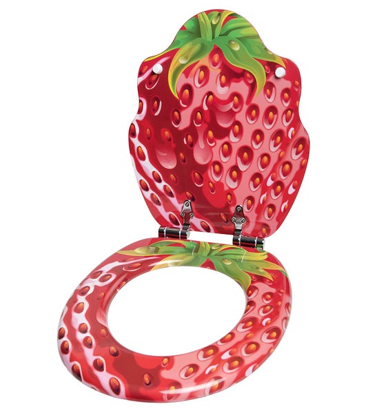 WC-Sitz mit Absenkautomatik Strawberry