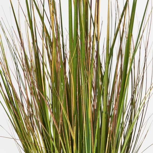 Kunst Seychellengras SATRIO, 455 Halme, grün-gelb - braun, 90cm - Grasbüschel - Kunstpflanze