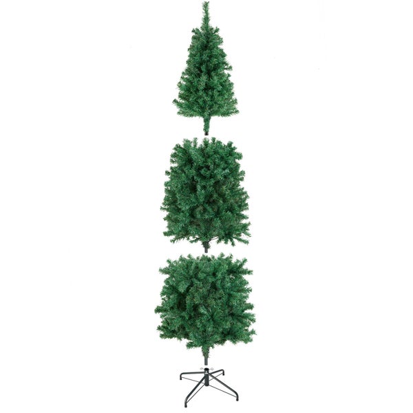 Künstlicher Weihnachtsbaum in drei Teilen mit Ständer