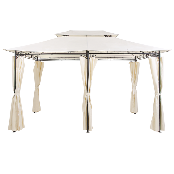 Pavillon COLOS Metall 400 cm 300 cm Beige
