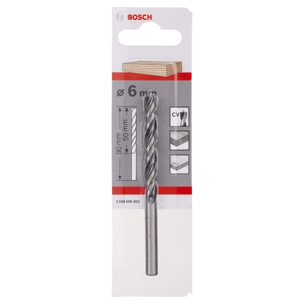 Bosch 1x Holzspiralbohrer Standard D= 6 - 2608596303