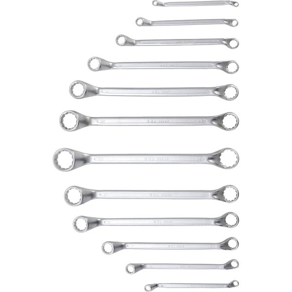 BGS technic Maulringschlüssel Satz mit verschiedenen Größen in einer Aufbewahrungstasche