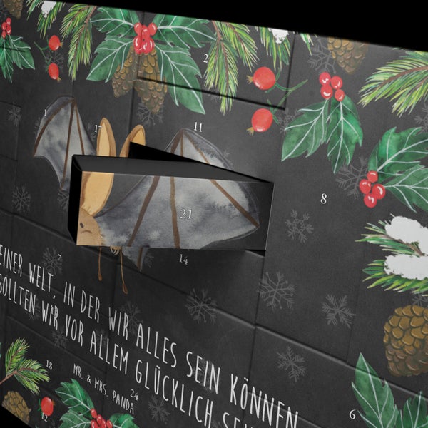 Mr. & Mrs. Panda Befüllbarer Adventskalender Fledermaus Flügel - Schwarz