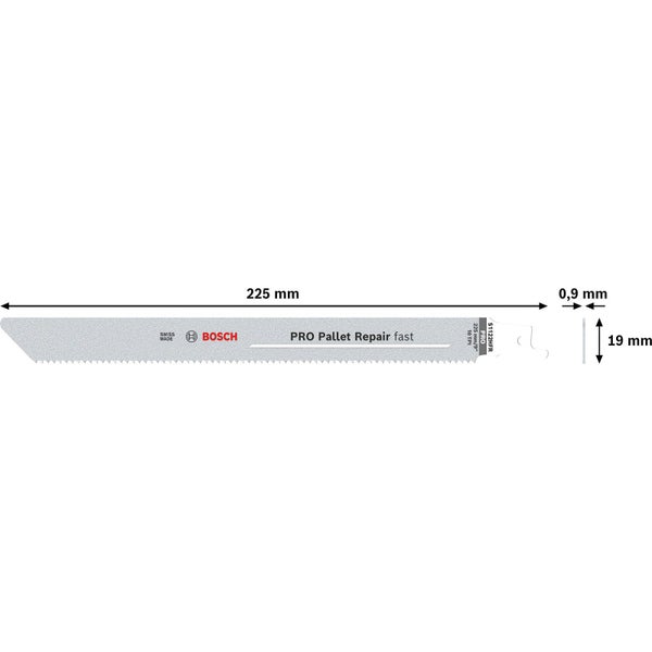Bosch PRO Pallet Repair fast S1122HFR Blatt 0,9 x 19 x 225 mm - 2608659065
