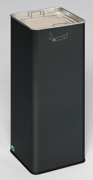 PROREGAL Robuster Ascher Mit Herausnehmbarem Sandsieb Für Eingangsbereiche HxBxT 66,5 x 26 x 26 cm Verzinkter Stahl Grau