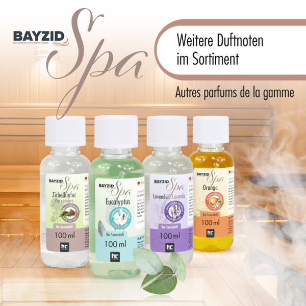 Blaue Abdeckplane mit Ösen und Warnhinweisen des Herstellers Bayzid