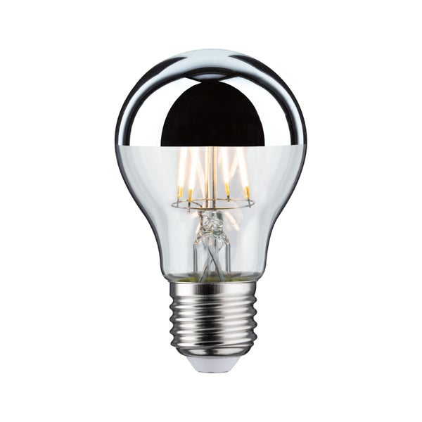 Modern Classic Edition Standard 230V LED Birne Kopfspiegel E27 3x600lm 3x6,5W 2700K Kopfspiegel Silber