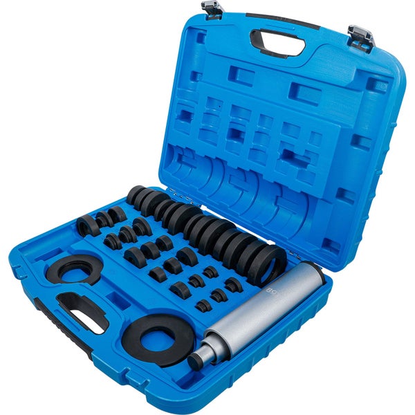 Lagerschalen-Werkzeugsatz in geöffnetem, blauem Koffer