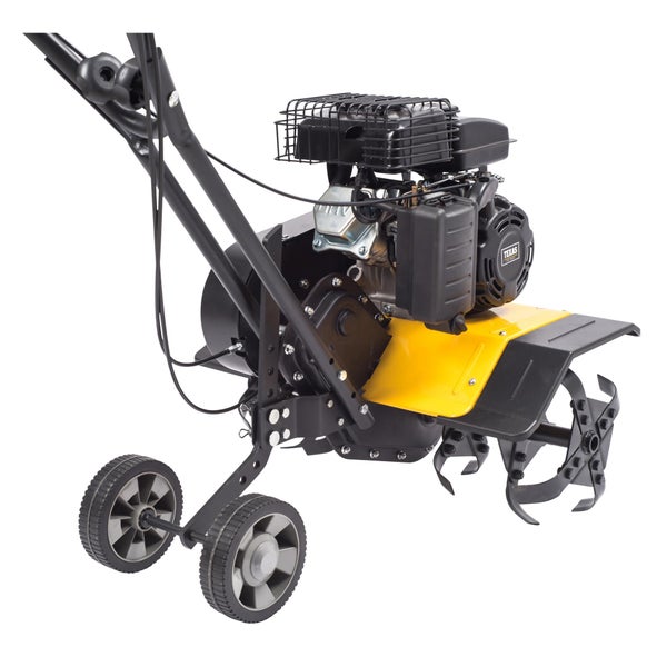 Benzin Gartenfräse Texas Lilli 365TG – 60 cm Arbeitsbreite, 78,5 cm³ Motor, Rückwärtsgang, Bodenhacke mit Pflug und Rädersatz