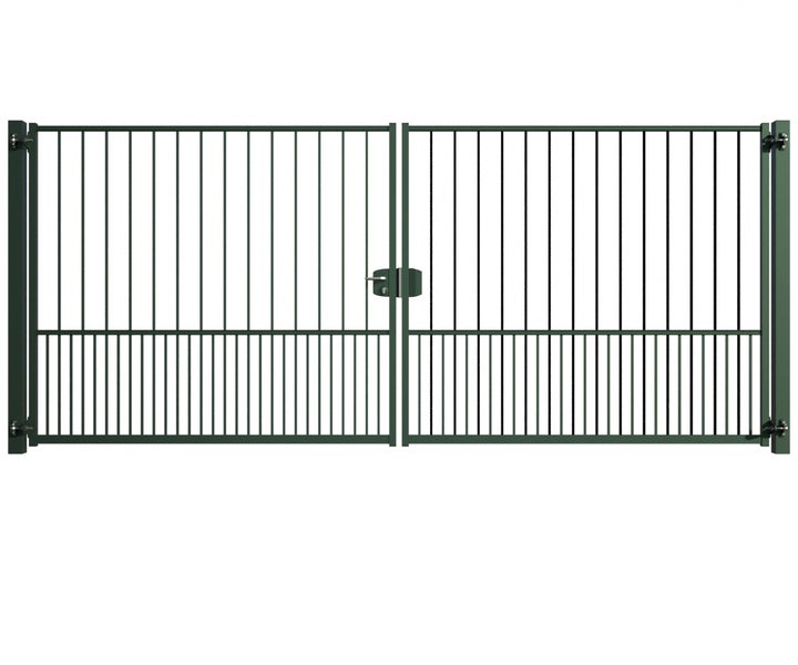 Doppelflügeltor aus Metall für den Garten