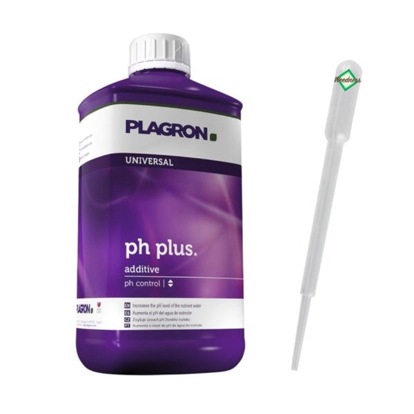 Plagron pH-Plus 1 Liter – Mineralischer pH-Regulator für optimales Wachstum & Ertrag in Garten, Teich, Pool & Hydrokultur mit präziser Dosierung