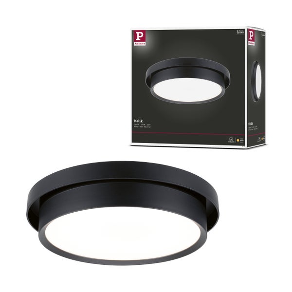 Luena LED Pendelleuchte für warmweißes Licht im Badezimmer mit Steinwand und ovalen Spiegeln.