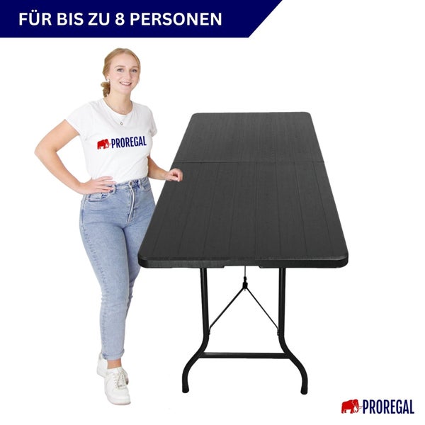 Klapptisch für bis zu acht Personen