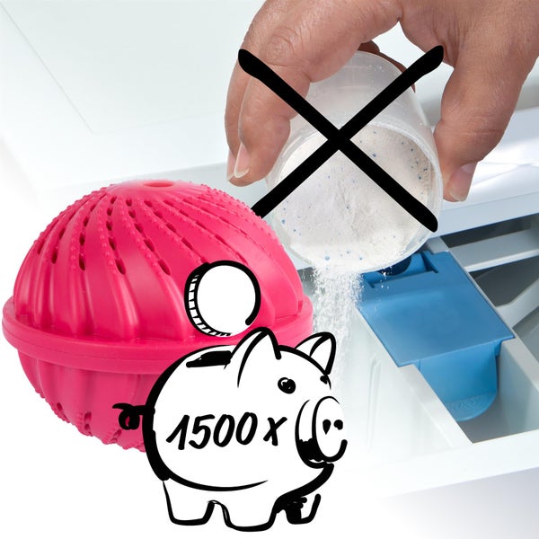 Hinrichs 2 Waschbälle – Pinker Waschball mit Lavendel Geruch