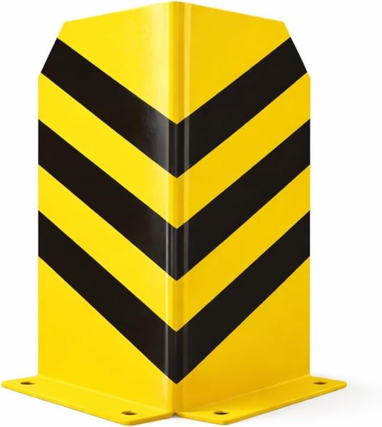 Eckschutzwinkel aus Stahl in Gelb und Schwarz für den Anfahrschutz.