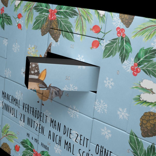 Mr. & Mrs. Panda Befüllbarer Adventskalender Fledermaus Zauberer - Blau Pastell