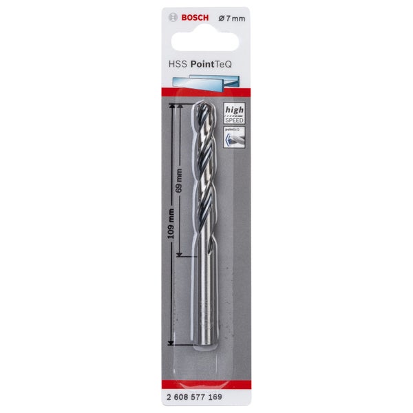 Bosch 1x HSS PointTeQ DIN 338 7 x 69 x 109 mm - 2608577169