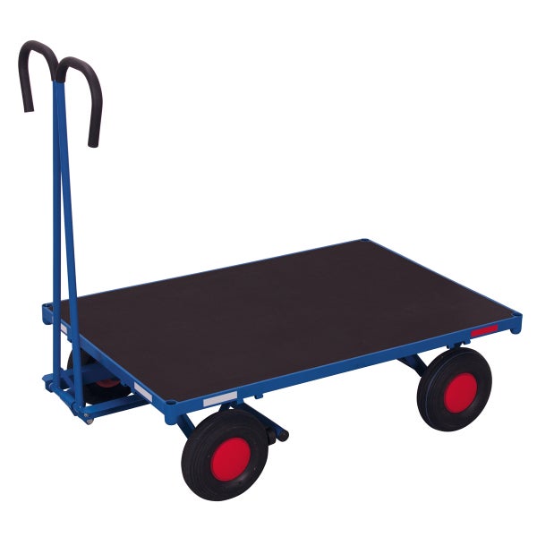 Plattformwagen mit Griff und vier Rädern