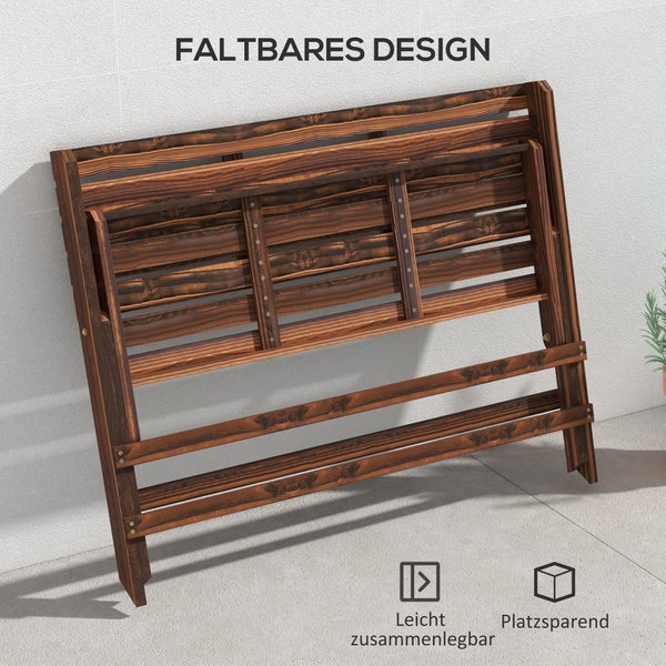 Zusammenklappbares Pflanzenregal aus Holz