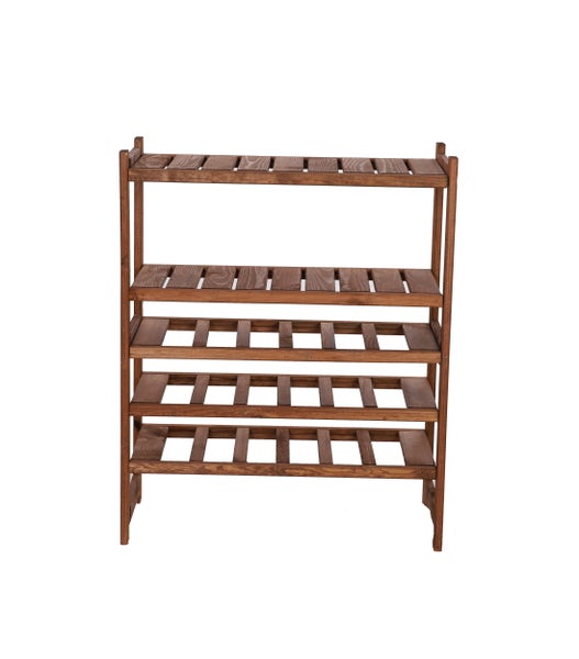PROREGAL Weinregal SPREEWALD HxBxT 86x70x33cm 18 Flaschen auf 3 Ebenen + 2 Ablagen Massives Kiefernholz Braun geölt