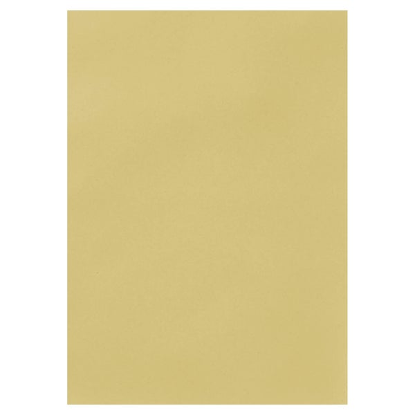 Ein rechteckiger Bogen Bastelpapier in einem sandfarbenen Ockerton.